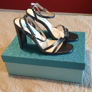 Silver Betsey Johnson Size 7 Heels